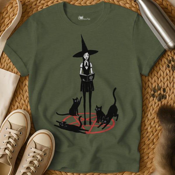 MewTee Military Green / S Witch T Shirt