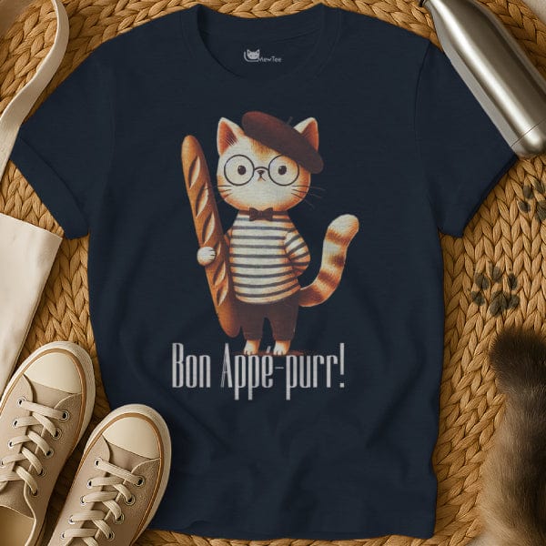 MewTee Navy / S Baguette Shirt | Cat Tee