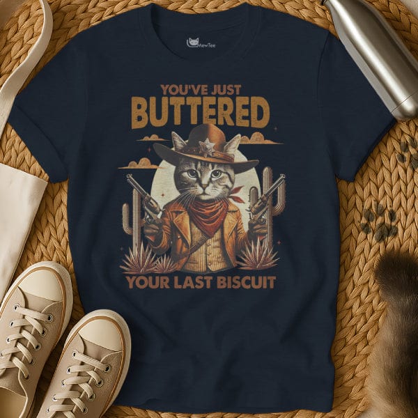 MewTee Navy / S Biscuit Shirt | Cat Tee