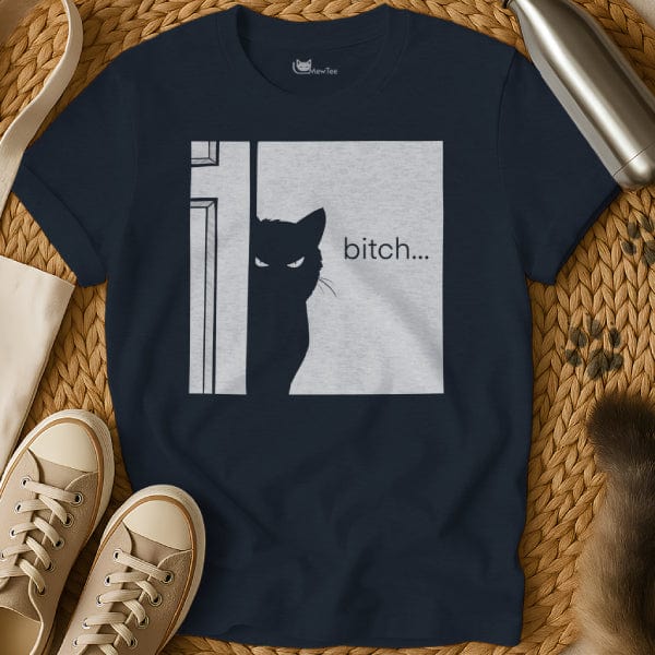 MewTee Navy / S Bitch Shirt | Cat Tee