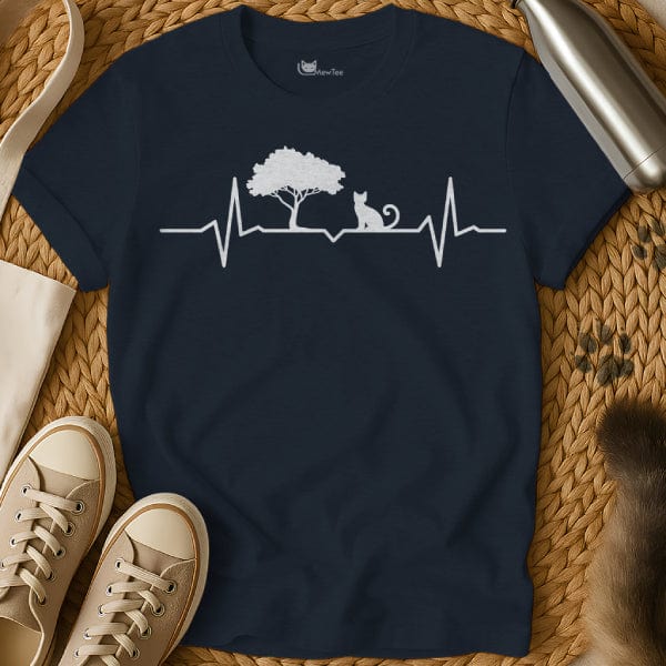 MewTee Navy / S Bonsai Cat Shirt | Cat Tee