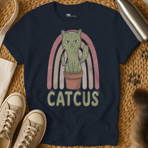 MewTee Navy / S Cactus Shirt | Cat Tee
