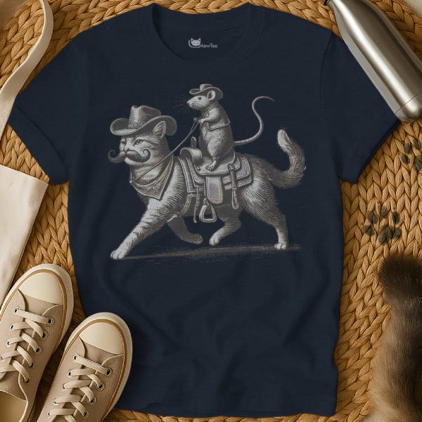 MewTee Navy / S Cat And Rat Shirt | Cat Tee