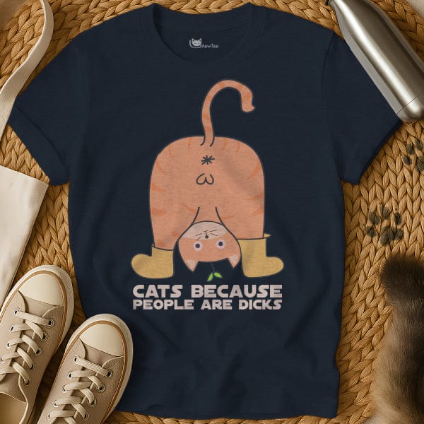MewTee Navy / S Cat Sarcasm | Cat Tee