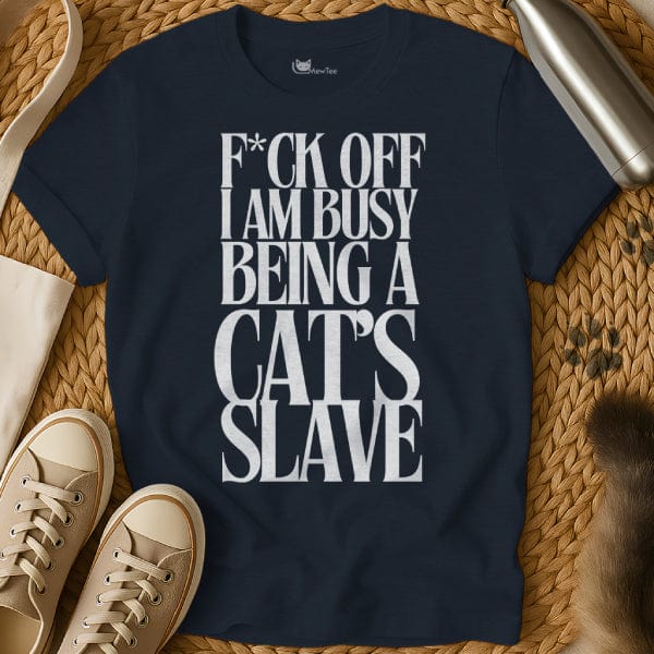 MewTee Navy / S Cat Slave Shirt | Cat Tee