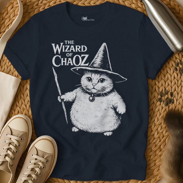 MewTee Navy / S Cat Wizard Shirt