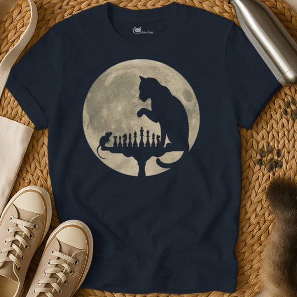 MewTee Navy / S Chess Shirt | Cat Tee