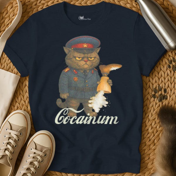 MewTee Navy / S Cocainum Shirt | Cat Tee