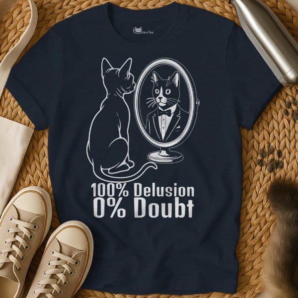 MewTee Navy / S Confident T Shirt