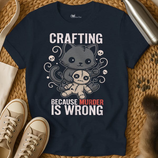 MewTee Navy / S Crafting Shirt | Cat Tee