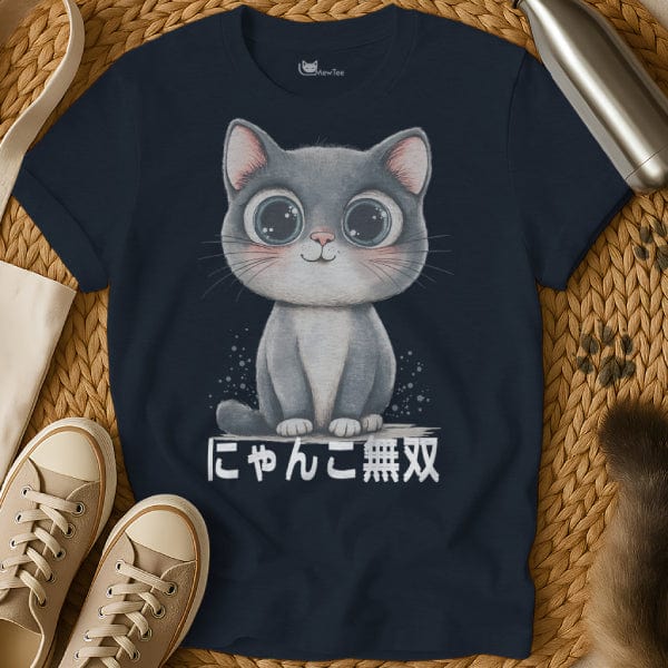 MewTee Navy / S Cute Cat Shirt | Cat Tee