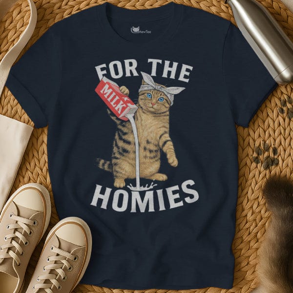 MewTee Navy / S Homies Shirt | Cat Tee