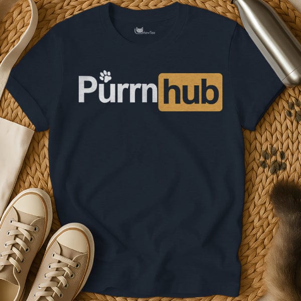 MewTee Navy / S Hub T Shirt | Cat Tee