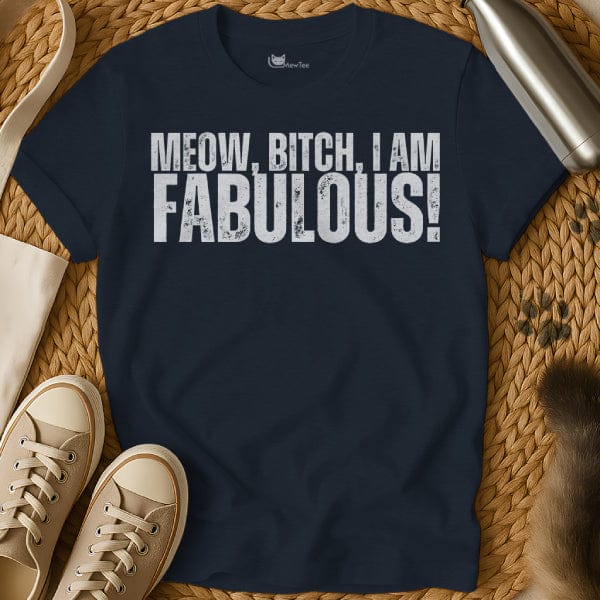 MewTee Navy / S I Am Fabulous Shirt | Cat Tee