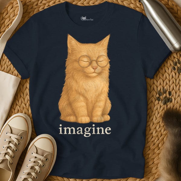 MewTee Navy / S Imagine T Shirt | Cat Tee