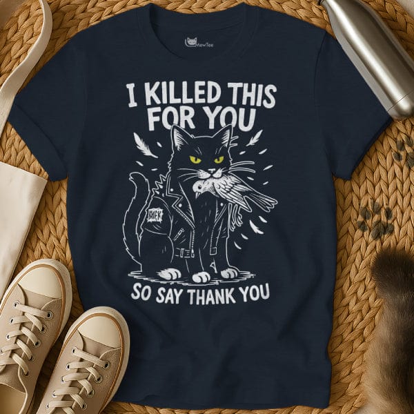 MewTee Navy / S Killer Shirt | Cat Tee