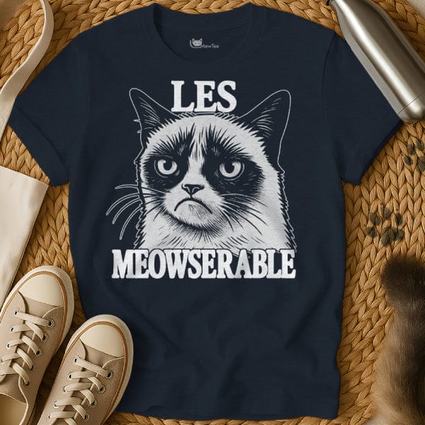MewTee Navy / S Les Miserables Shirt | Cat Tee