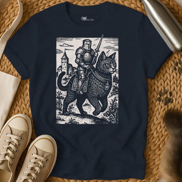 MewTee Navy / S Medieval Cat Tee