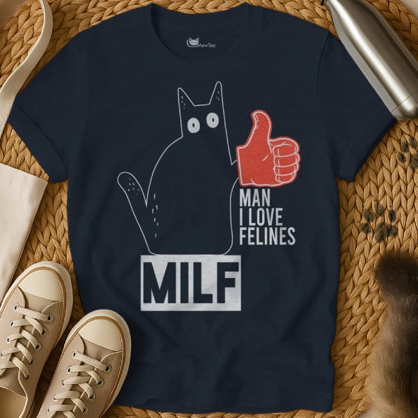 MewTee Navy / S MILF Shirt | Cat Tee