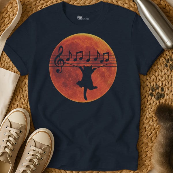 MewTee Navy / S Music Shirt | Cat Tee