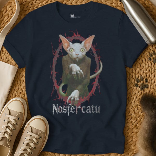MewTee Navy / S Nosferatu Shirt | Cat Tee