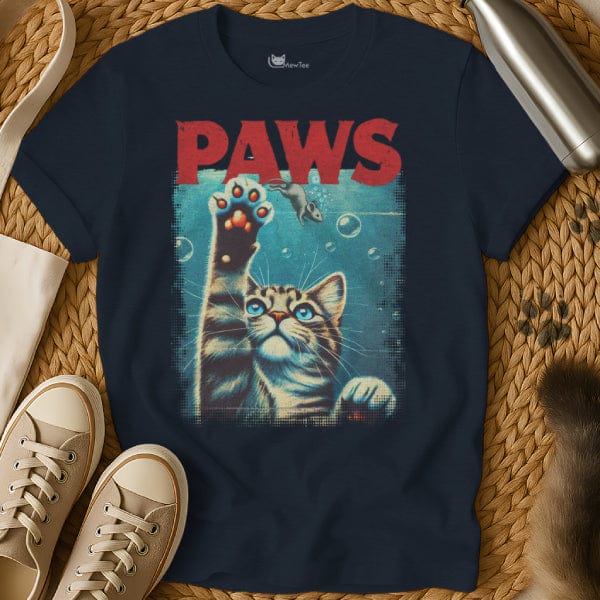 MewTee Navy / S Paws Shirt | Cat Tee