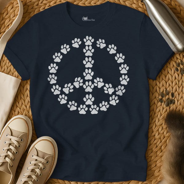 MewTee Navy / S Peace Shirt | Cat Tee