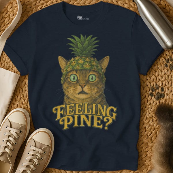 MewTee Navy / S Pineapple T Shirt | Cat Tee