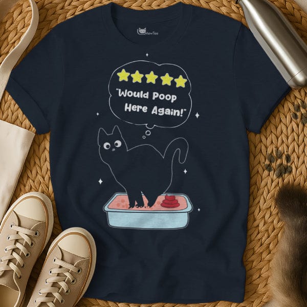 MewTee Navy / S Poop Shirt | Cat Tee