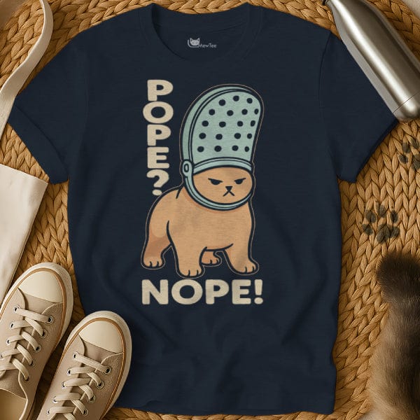 MewTee Navy / S Pope Shirt | Cat Tee