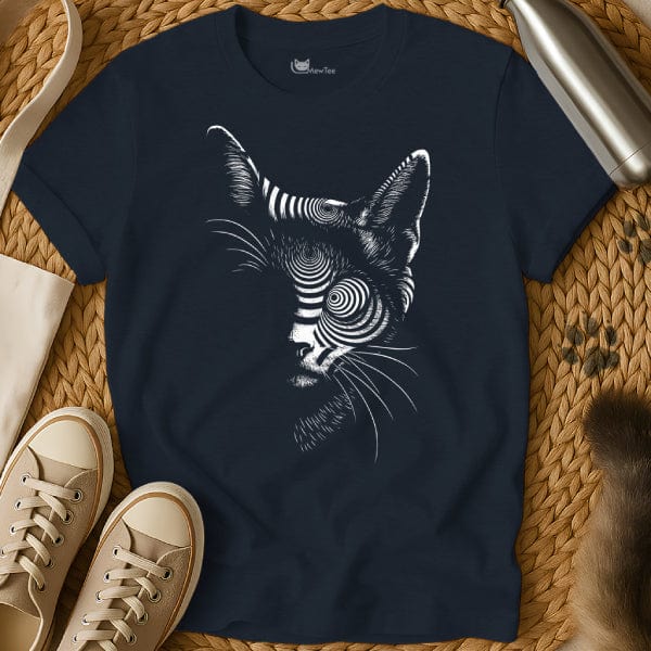 MewTee Navy / S Psychedelic T Shirt