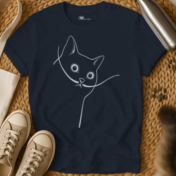 MewTee Navy / S Salvador Dali Shirt | Cat Tee