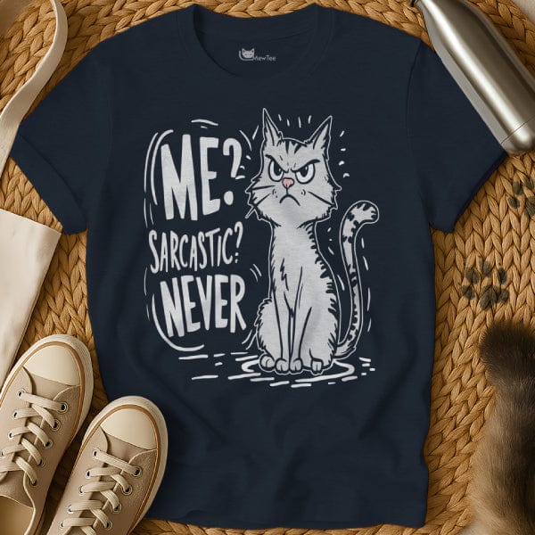 MewTee Navy / S Sarcastic T Shirt | Cat Tee
