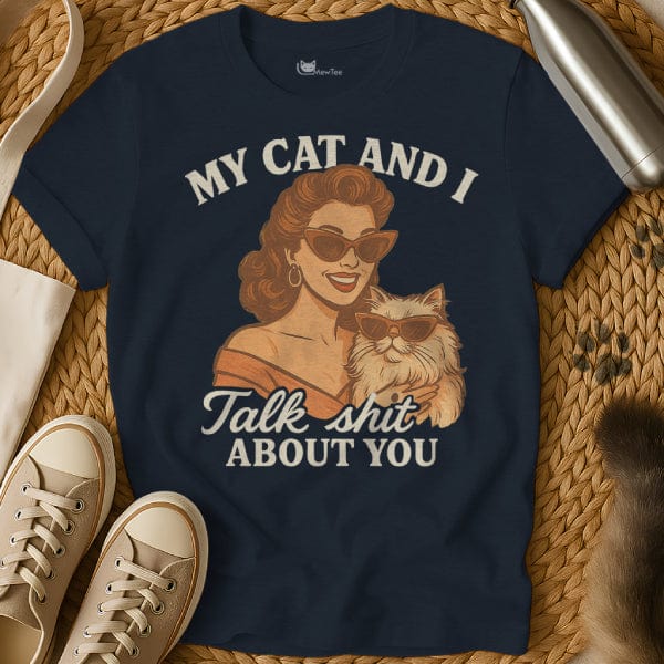 MewTee Navy / S Talking Shit Shirt