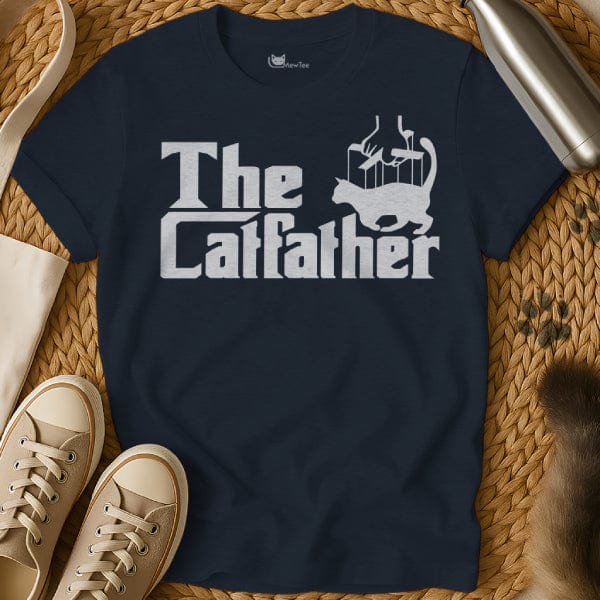 MewTee Navy / S The Catfather Shirt | Cat Tee