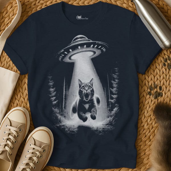 MewTee Navy / S UFO Shirt | Cat Tee