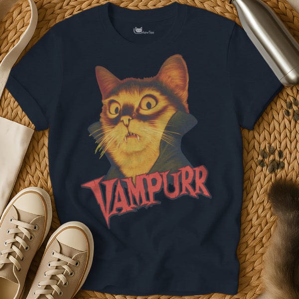MewTee Navy / S Vampurr T-Shirt | Cat Tee