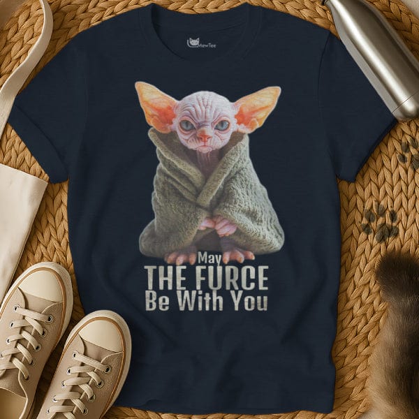MewTee Navy / S Yoda T Shirt | Cat Tee