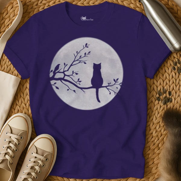 MewTee Purple / S Cat Moon | Cat Tee