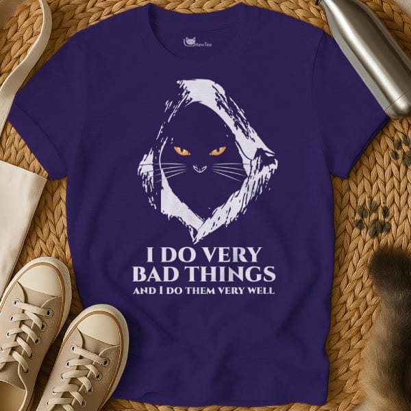 MewTee Purple / S I Do Bad Things Shirt