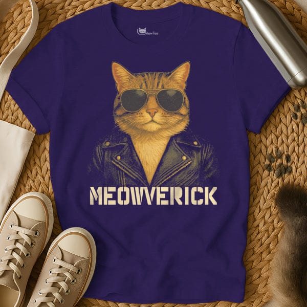MewTee Purple / S Maverick Shirt | Cat Tee