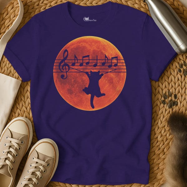 MewTee Purple / S Music Shirt | Cat Tee