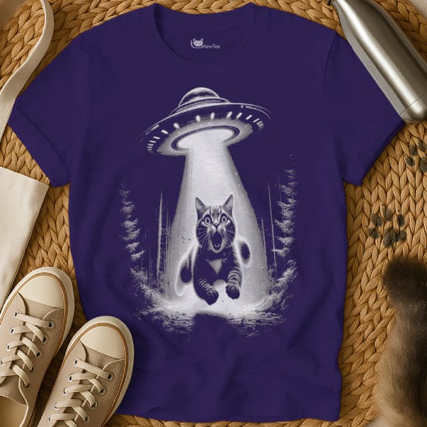 MewTee Purple / S UFO Shirt | Cat Tee