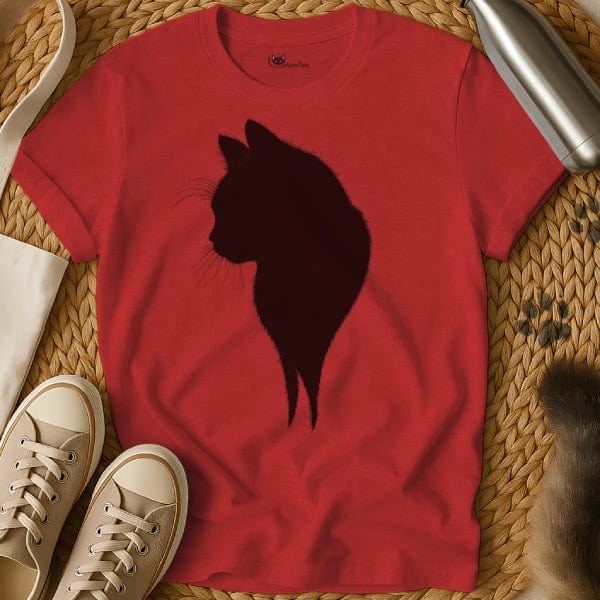 MewTee Red / S Black Cat Shirt