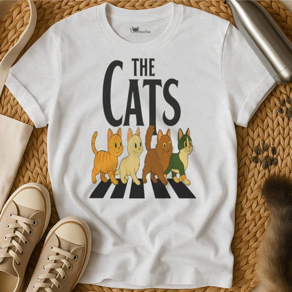 MewTee White / S Abbey Road T Shirt | Cat Tee