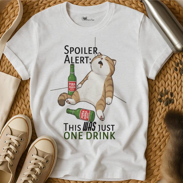 MewTee White / S Alcohol Shirt | Cat Tee