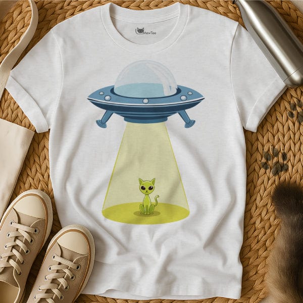 MewTee White / S Alien Cat Shirt | Cat Tee