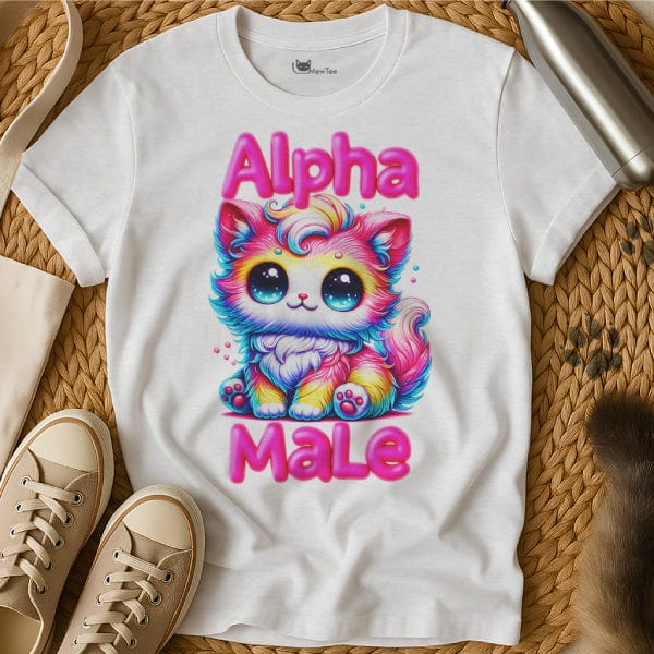MewTee White / S Alpha Male Shirt | Cat Tee