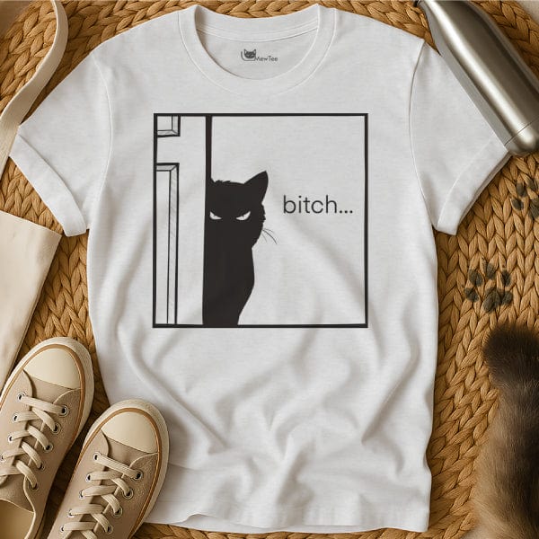 MewTee White / S Bitch Shirt | Cat Tee