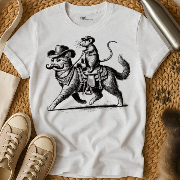 MewTee White / S Cat And Rat Shirt | Cat Tee